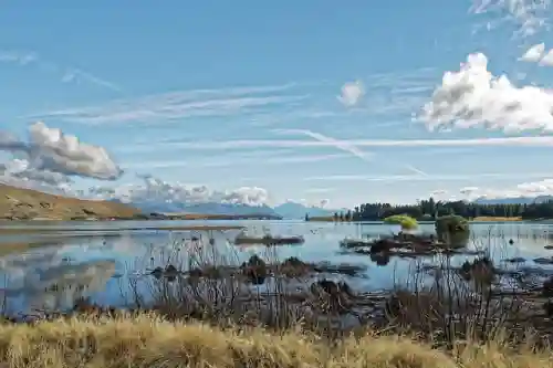 Paysage de Nouvelle-Zélande en automne